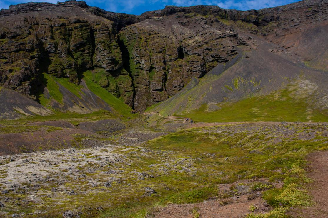 Le canyon de Rauðfeldar (Rauðfeldsgjá)