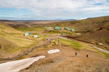 La carte touristique du centre de l'Islande