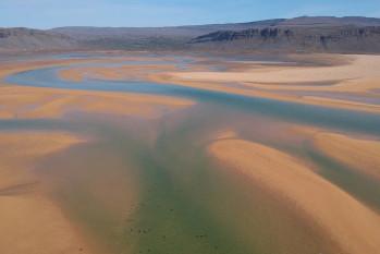 La plage Rauðisandur (Rauðasandur)