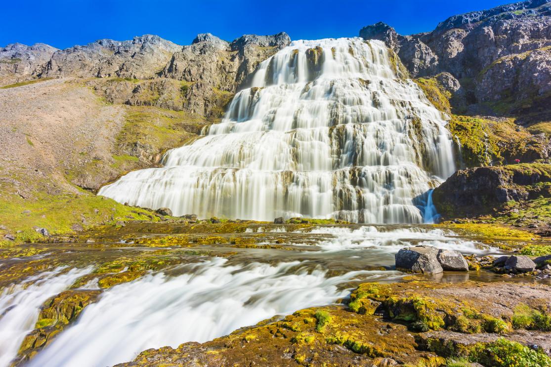 La cascade Dynjandi (Fjallfoss)