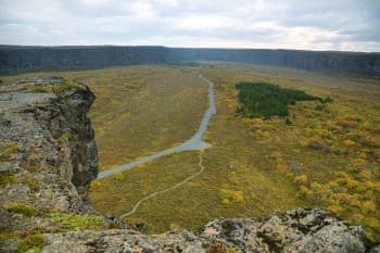 Le canyon d'Asbyrgi