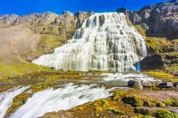La cascade Dynjandi (Fjallfoss)