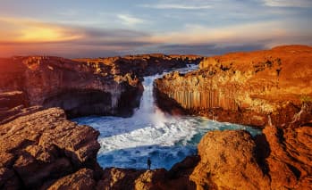 La cascade Aldeyjarfoss