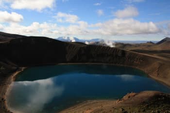 Krafla : le volcan et sa caldeira